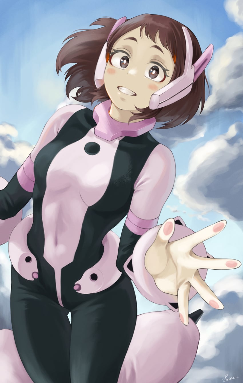 uraraka ochaco (boku no hero academia) drawn by fengling_(furin-jp)