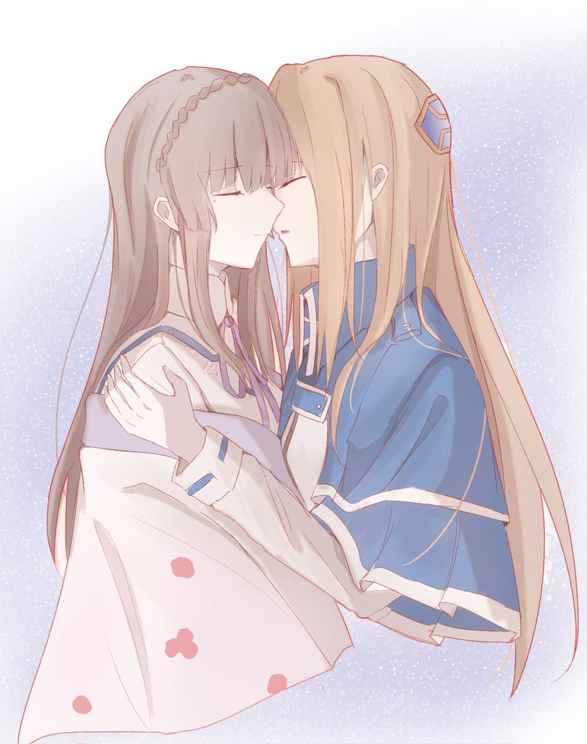 shirakawa yuina and kiryuu miya (heaven burns red) drawn by shenyan256