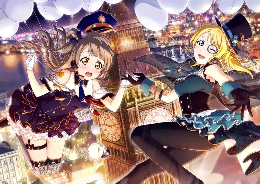 ayase eli and minami kotori (love live! and 2 more)