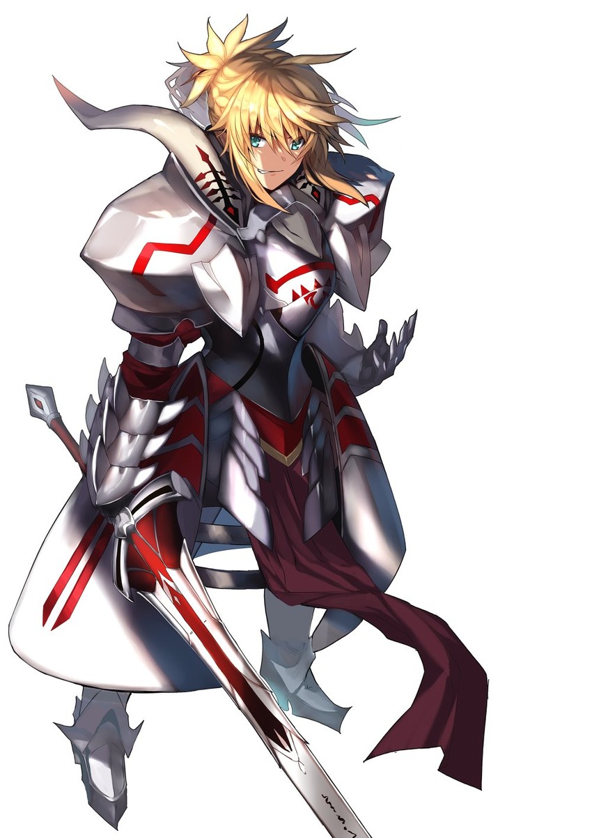 mordred (fate and 1 more) drawn by karlwolf