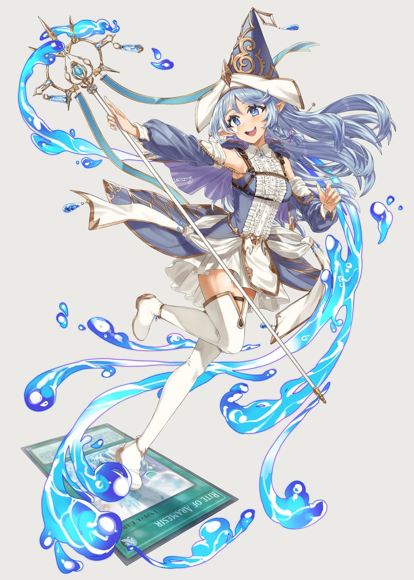 water enchantress of the temple and rite of aramesir (yu-gi-oh!) drawn by kaichou_(homehome_h)