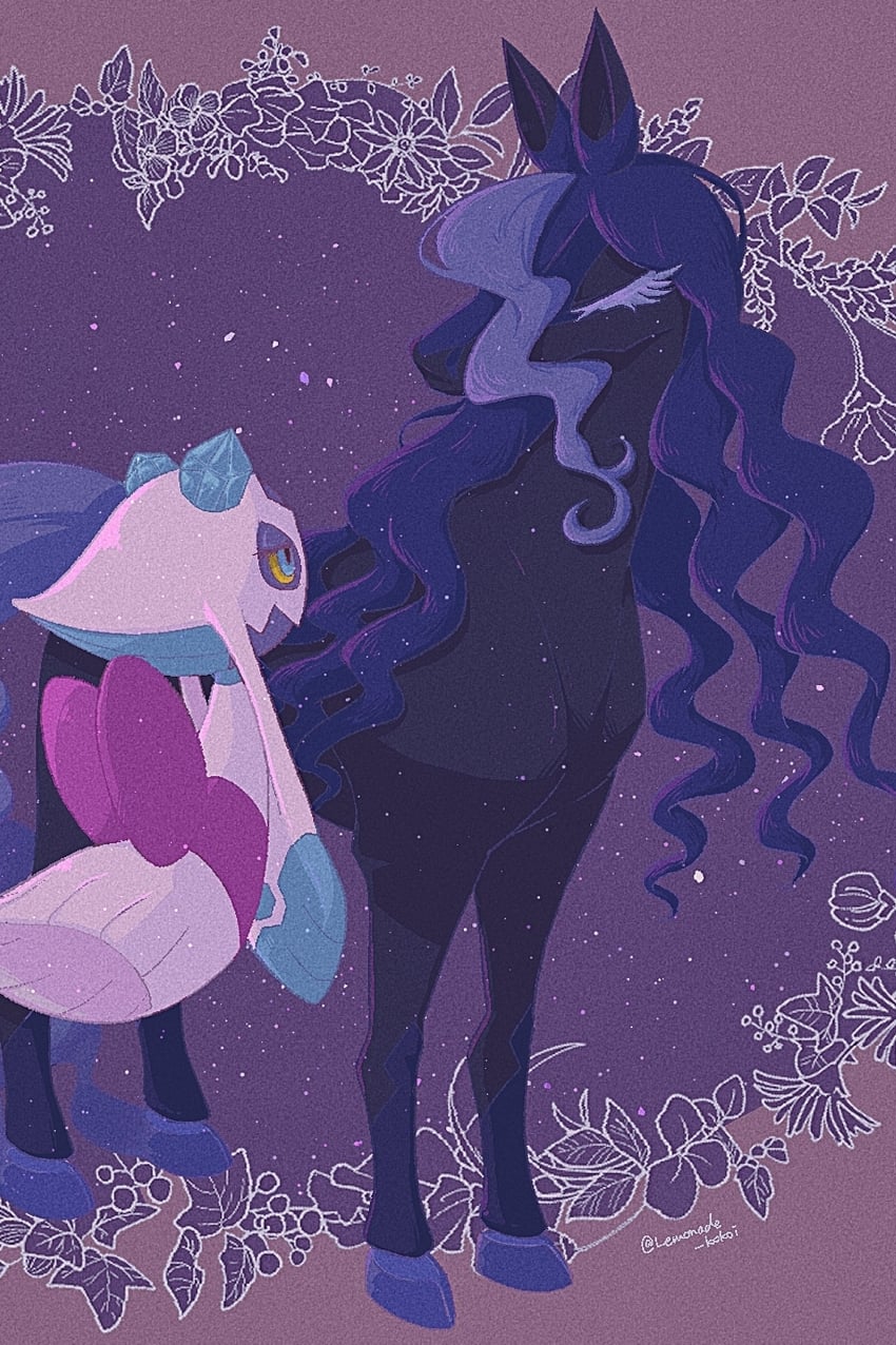 froslass and spectrier (pokemon) drawn by lemonade_kokoi