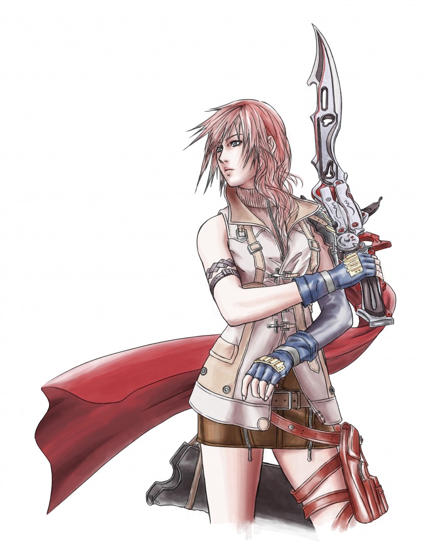 lightning farron (final fantasy and 1 more) drawn by infinite-sky