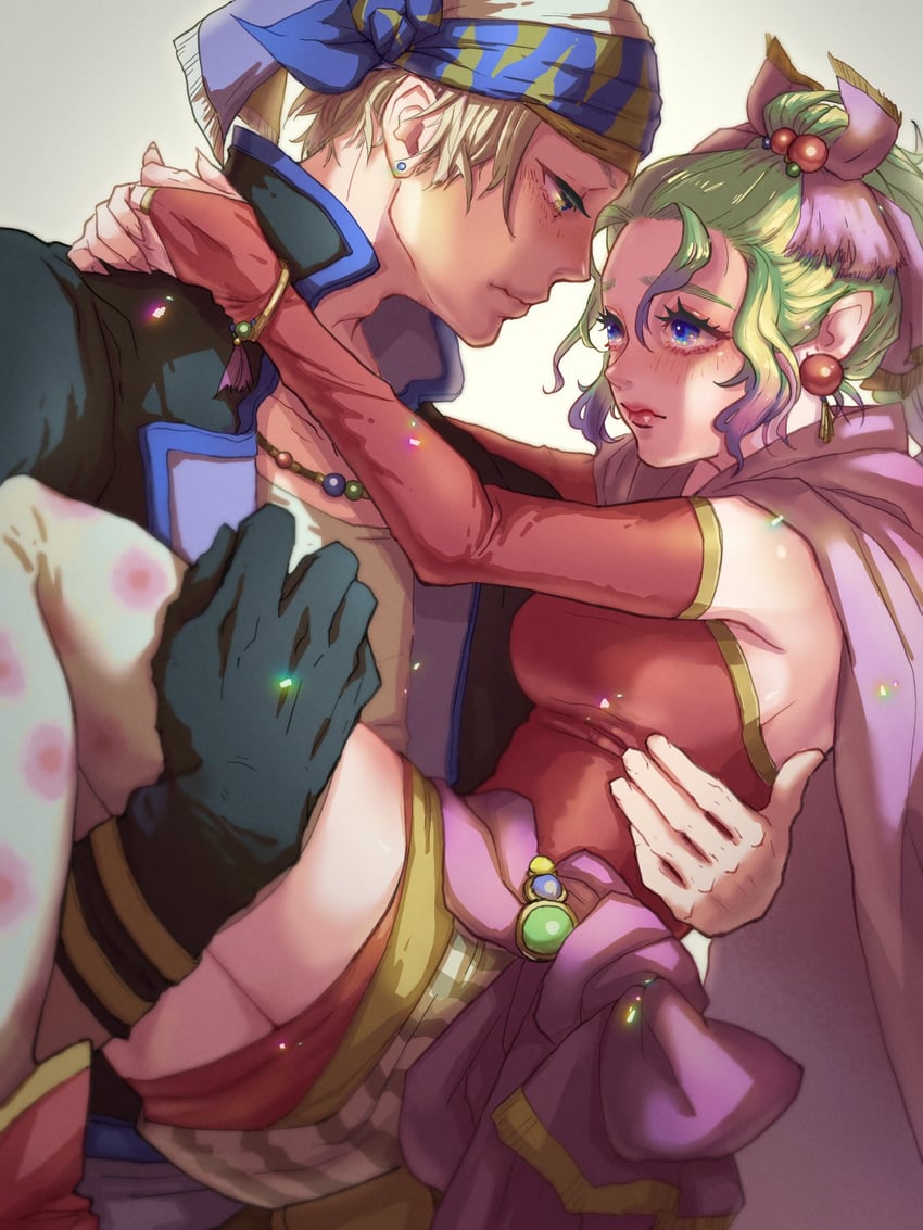 terra branford and locke cole (final fantasy and 1 more) drawn by eakanasu