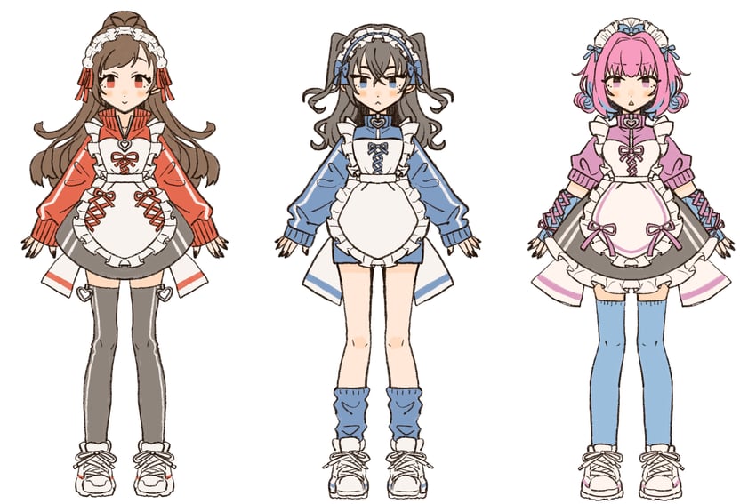 yumemi riamu, sunazuka akira, and tsujino akari (idolmaster and 1 more) drawn by hamuchosu