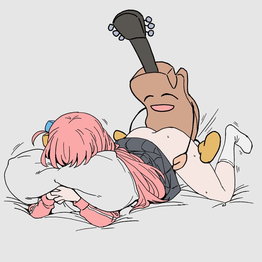 gotoh hitori and gitao (bocchi the rock!) drawn by onsen_tamago_(hs_egg)
