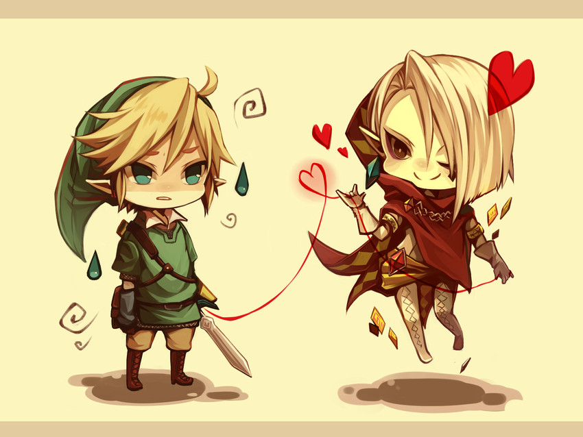 link and ghirahim (the legend of zelda and 1 more) drawn by orqz
