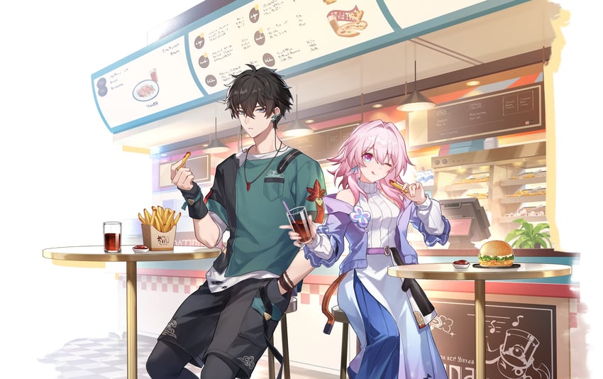 march 7th and dan heng (honkai and 1 more)