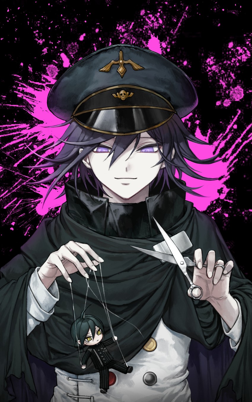 oma kokichi and saihara shuichi (danganronpa and 1 more) drawn by moona_59