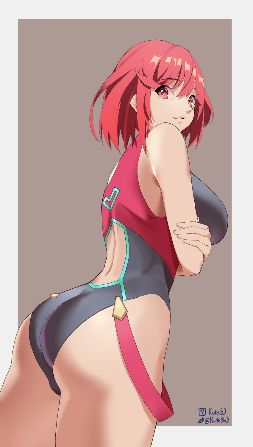 pyra (xenoblade chronicles and 1 more) drawn by yuutosj