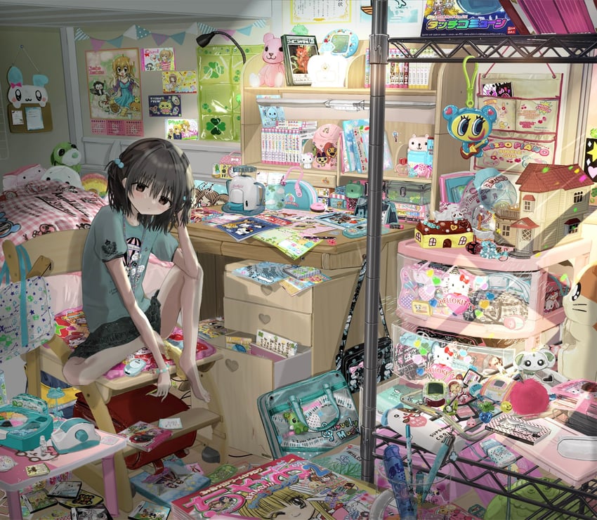 hello kitty, hinamori amu, palkia, kujou hikari, harukaze doremi, and 35 more (original and 42 more) drawn by shinanashina