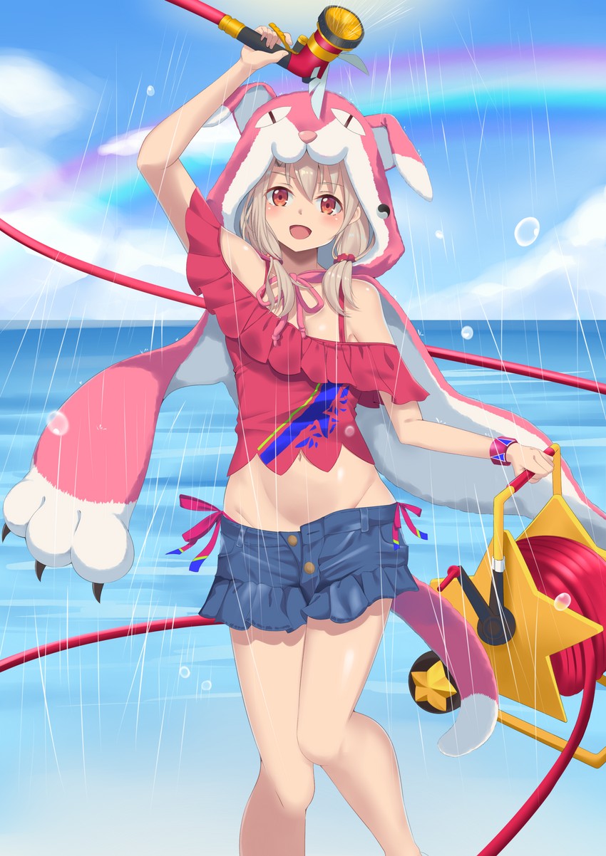 illyasviel von einzbern and magical ruby (fate and 1 more) drawn by gekka_(luna_gekka)