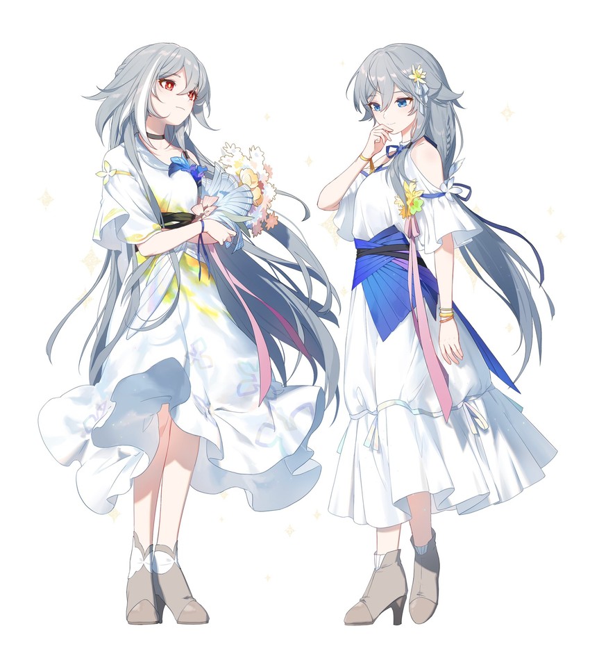 fu hua and herrscher of sentience (honkai and 1 more) drawn by rafaelaaa