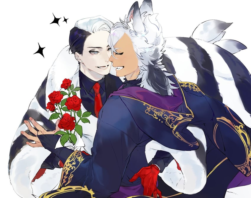 jack howl and divus crewel (twisted wonderland) drawn by shi646