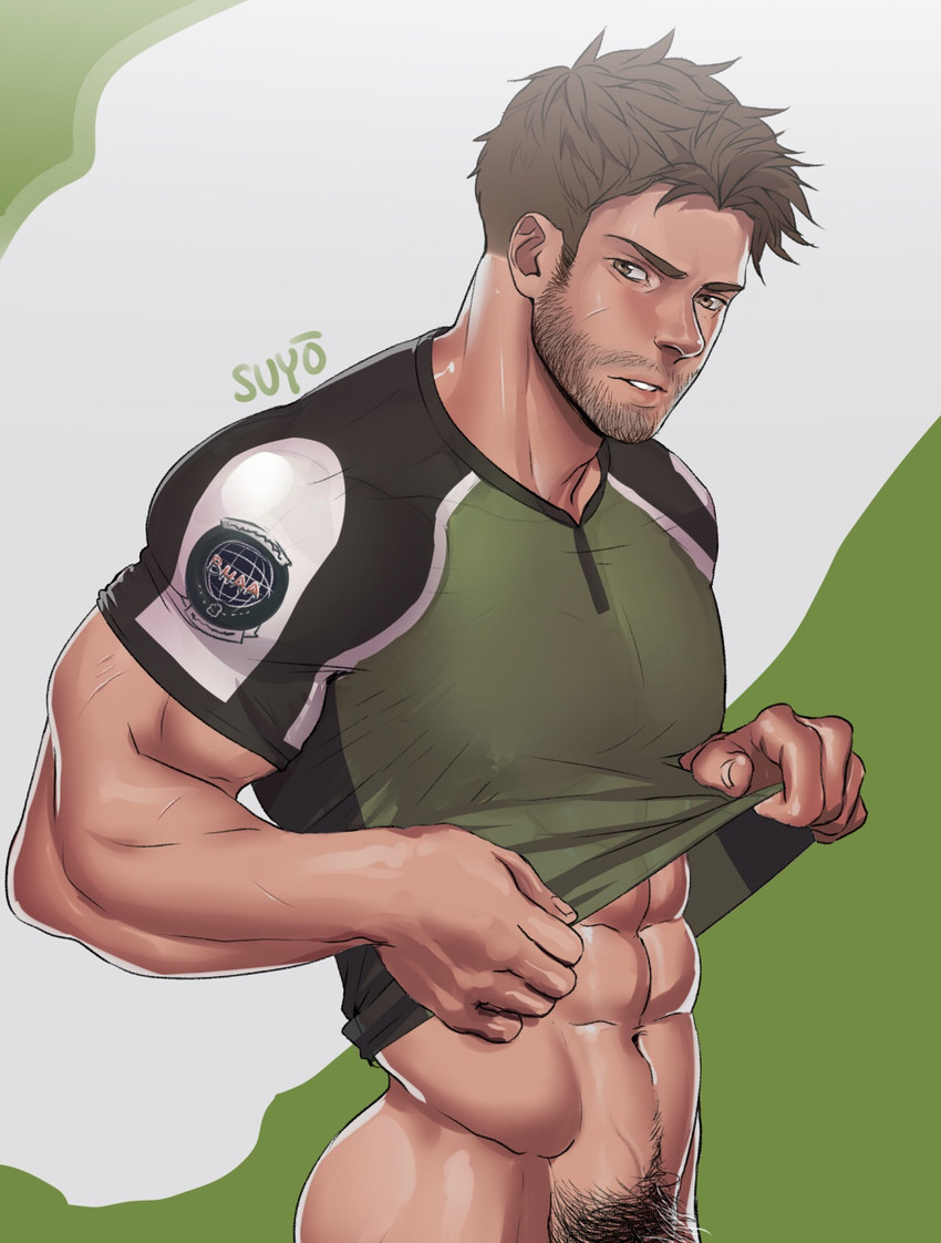 chris redfield (resident evil and 3 more) drawn by suyohara