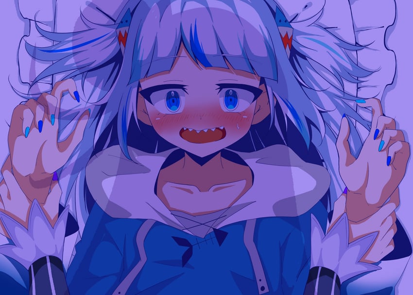 gawr gura and murasaki shion (hololive and 1 more) drawn by takapyon_higashi