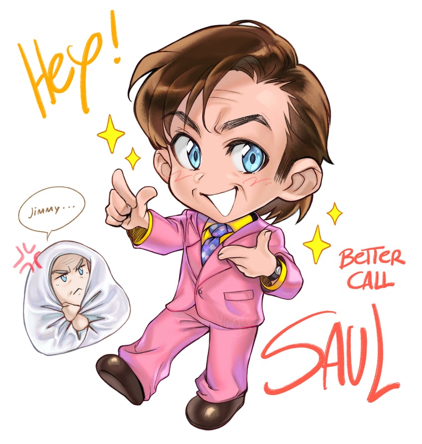 saul goodman and charles mcgill (breaking bad and 1 more) drawn by vinetsu