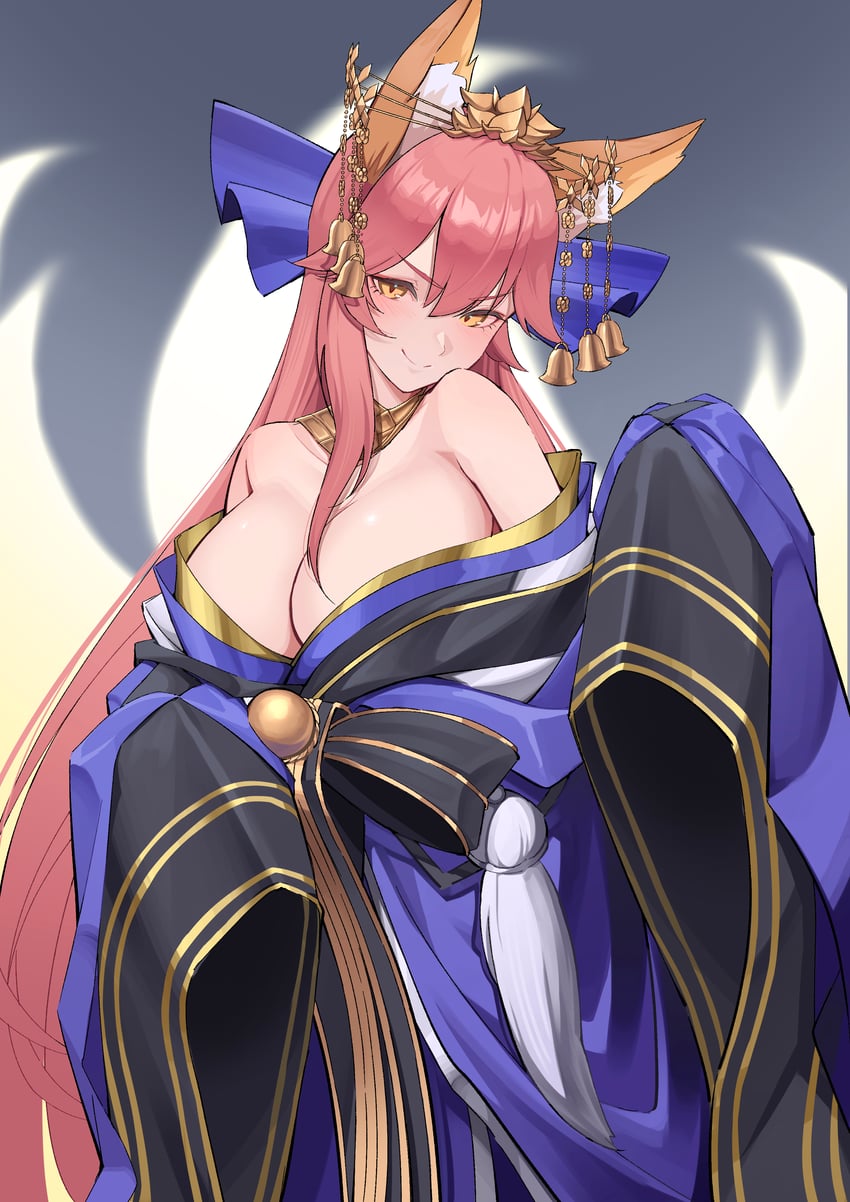 tamamo and tamamo no mae (fate and 2 more) drawn by gamangajo