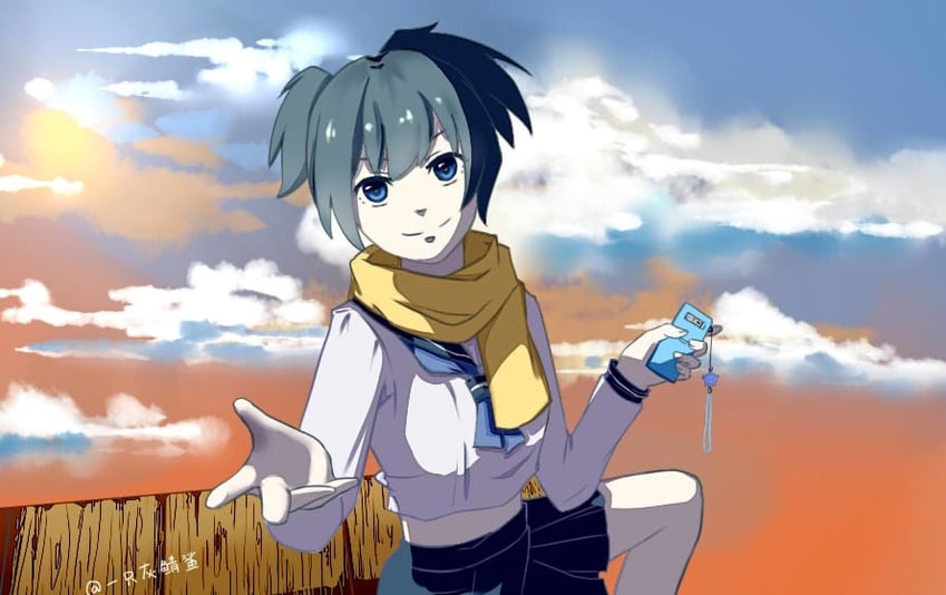 kuroi mato (black rock shooter) drawn by 24262836