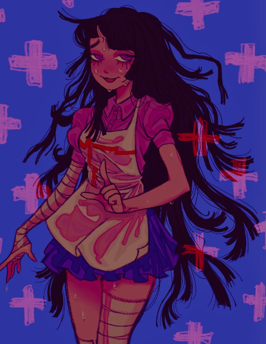 tsumiki mikan (danganronpa and 1 more) drawn by sophia_(vvucan)