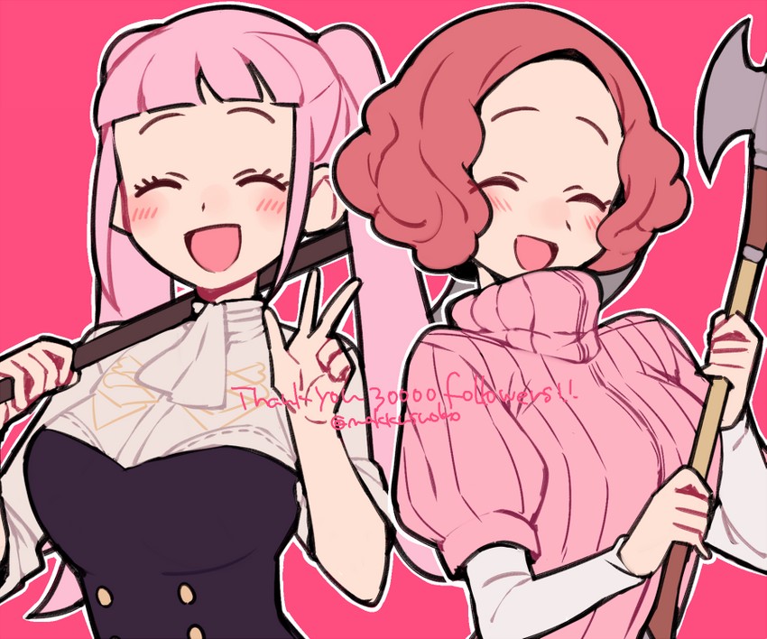 hilda valentine goneril and okumura haru (fire emblem and 3 more) drawn by do_m_kaeru