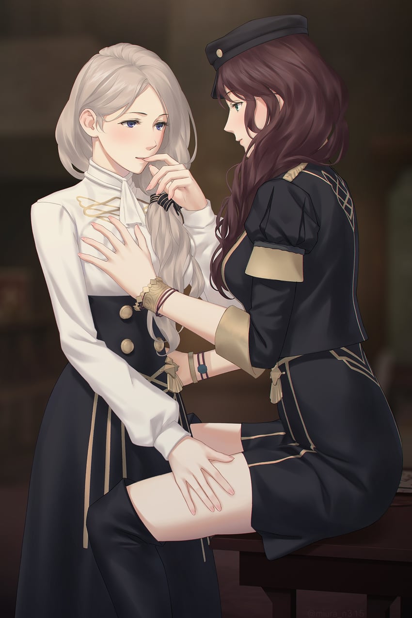dorothea arnault and mercedes von martritz (fire emblem and 1 more) drawn by miura-n315