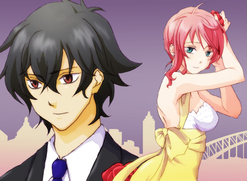 setsuna f. seiei and feldt grace (gundam and 1 more) drawn by k15