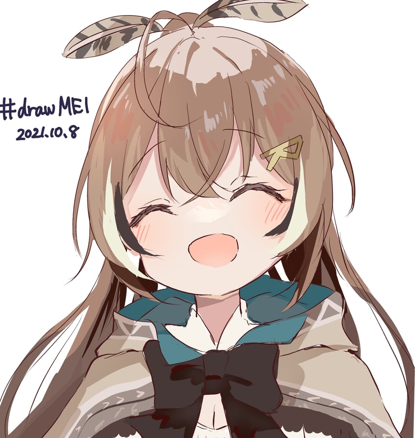 nanashi mumei (hololive and 1 more) drawn by inaba_reito