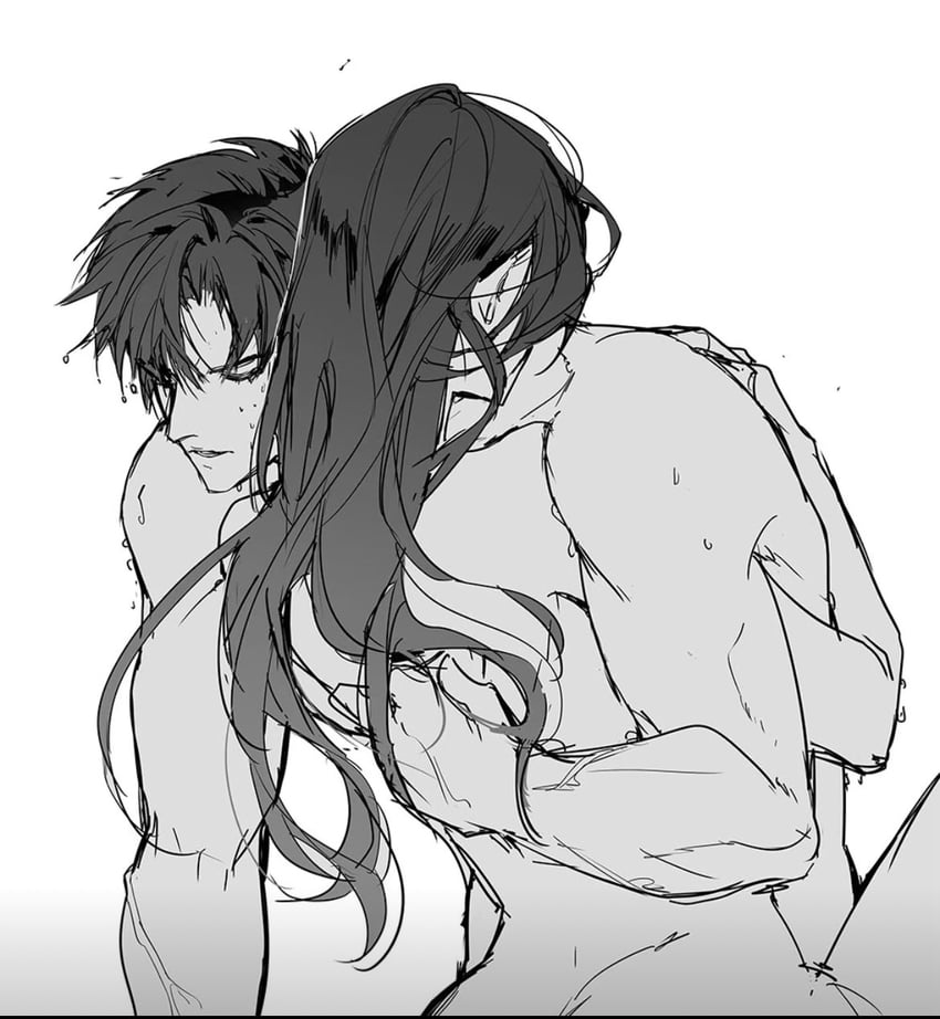 protagonist and zayne (love and deepspace) drawn by ikag