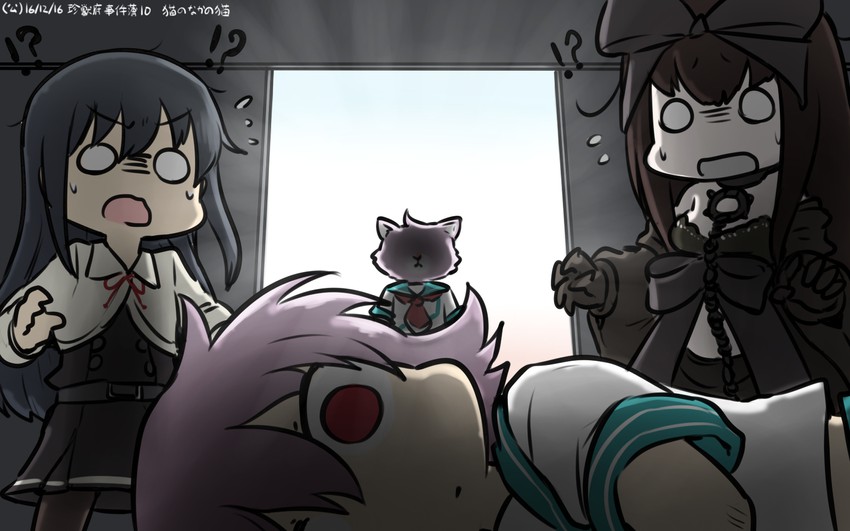 asashio, asashio kai ni, tama, and seaplane tender princess (kantai collection) drawn by hamu_koutarou