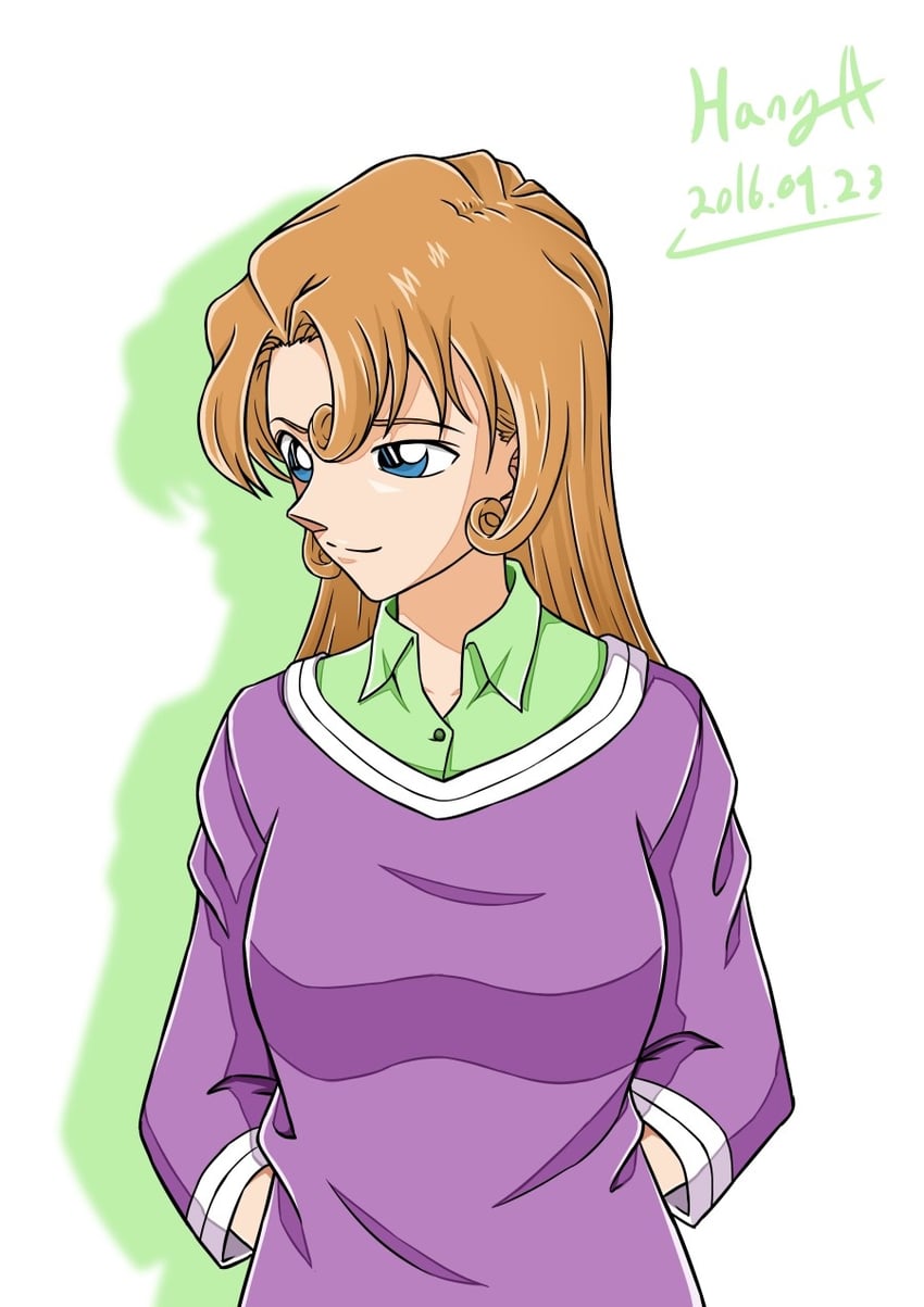 kudou yukiko (meitantei conan) drawn by hanga125