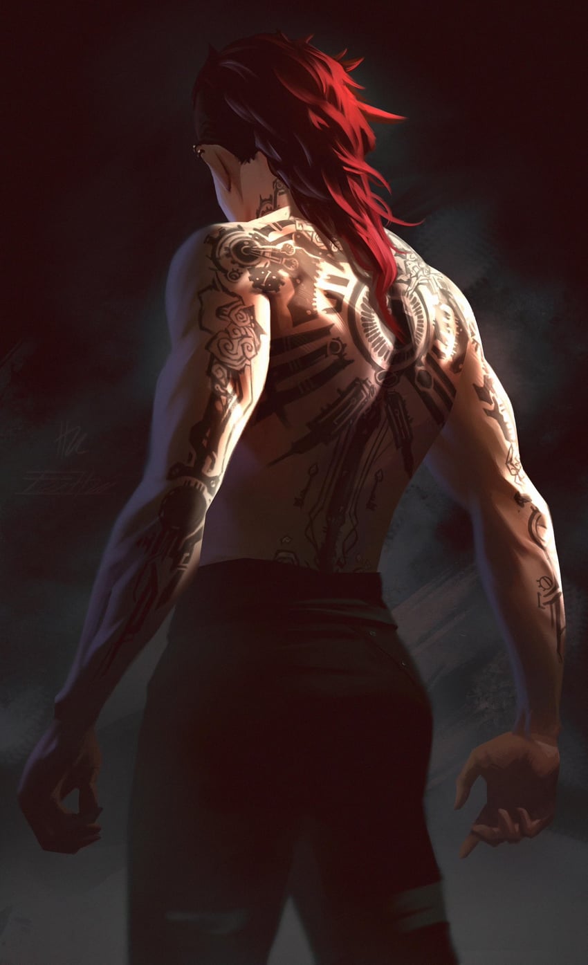 vi (league of legends and 1 more) drawn by fei_hai