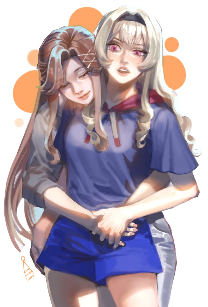 saijou claudine and tendou maya (shoujo kageki revue starlight) drawn by semi_butai