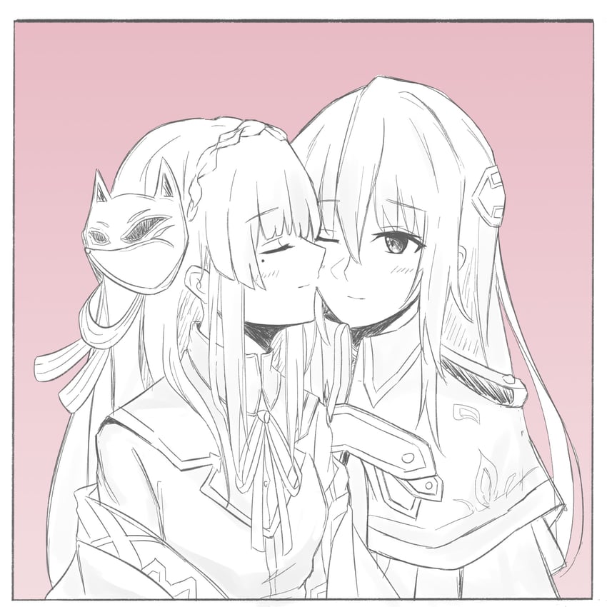 shirakawa yuina and kiryuu miya (heaven burns red) drawn by shenyan256