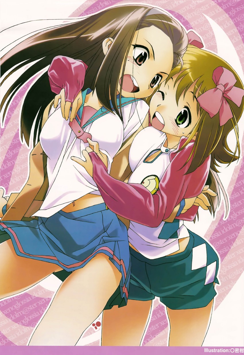 amami haruka and minase iori (idolmaster and 1 more) drawn by bolze