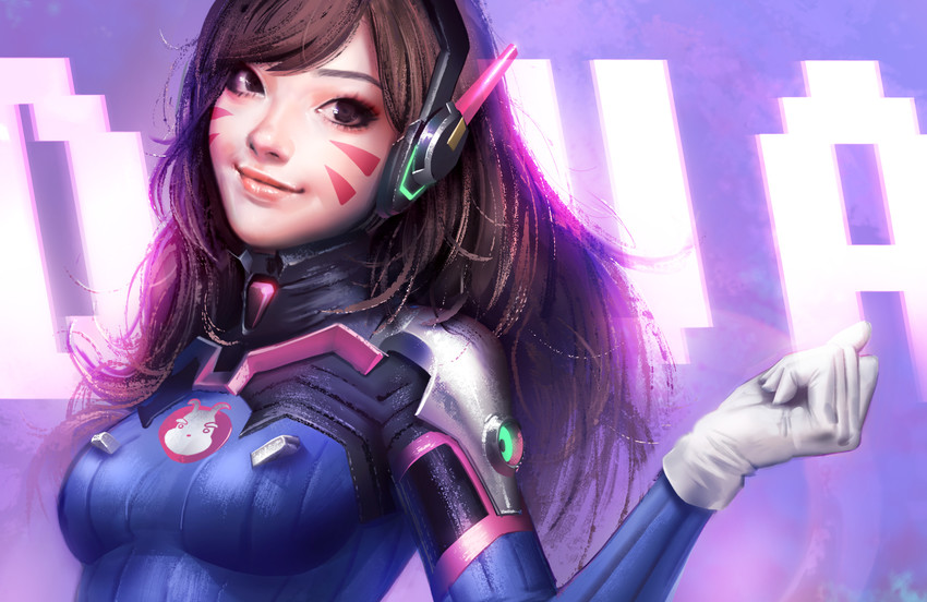 d.va (overwatch and 1 more) drawn by h.a_(skfnxh5681)