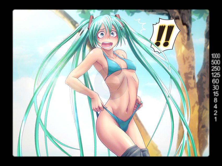 hatsune miku (vocaloid) drawn by wokada