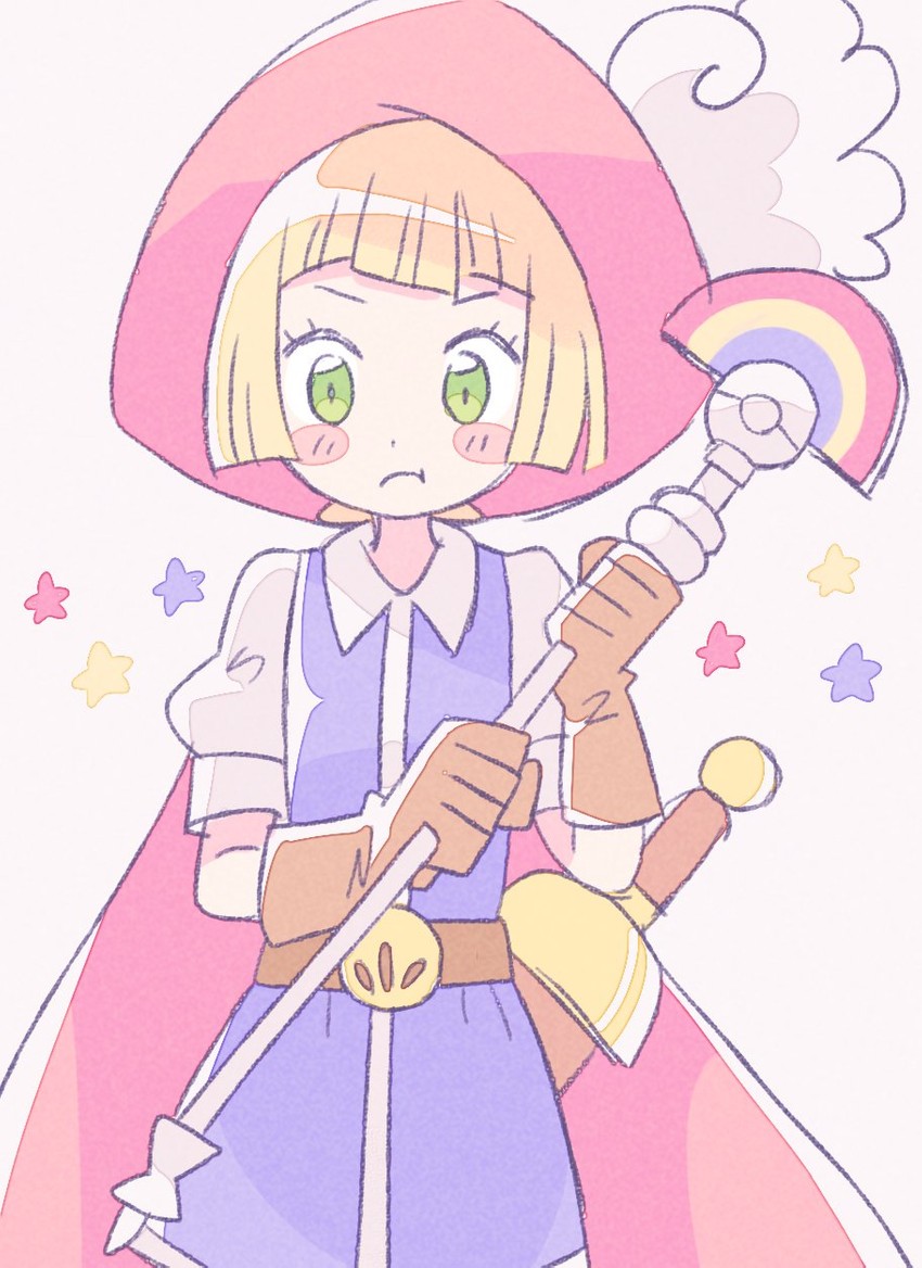 lillie and princess sapphire (pokemon and 2 more) drawn by remoooon