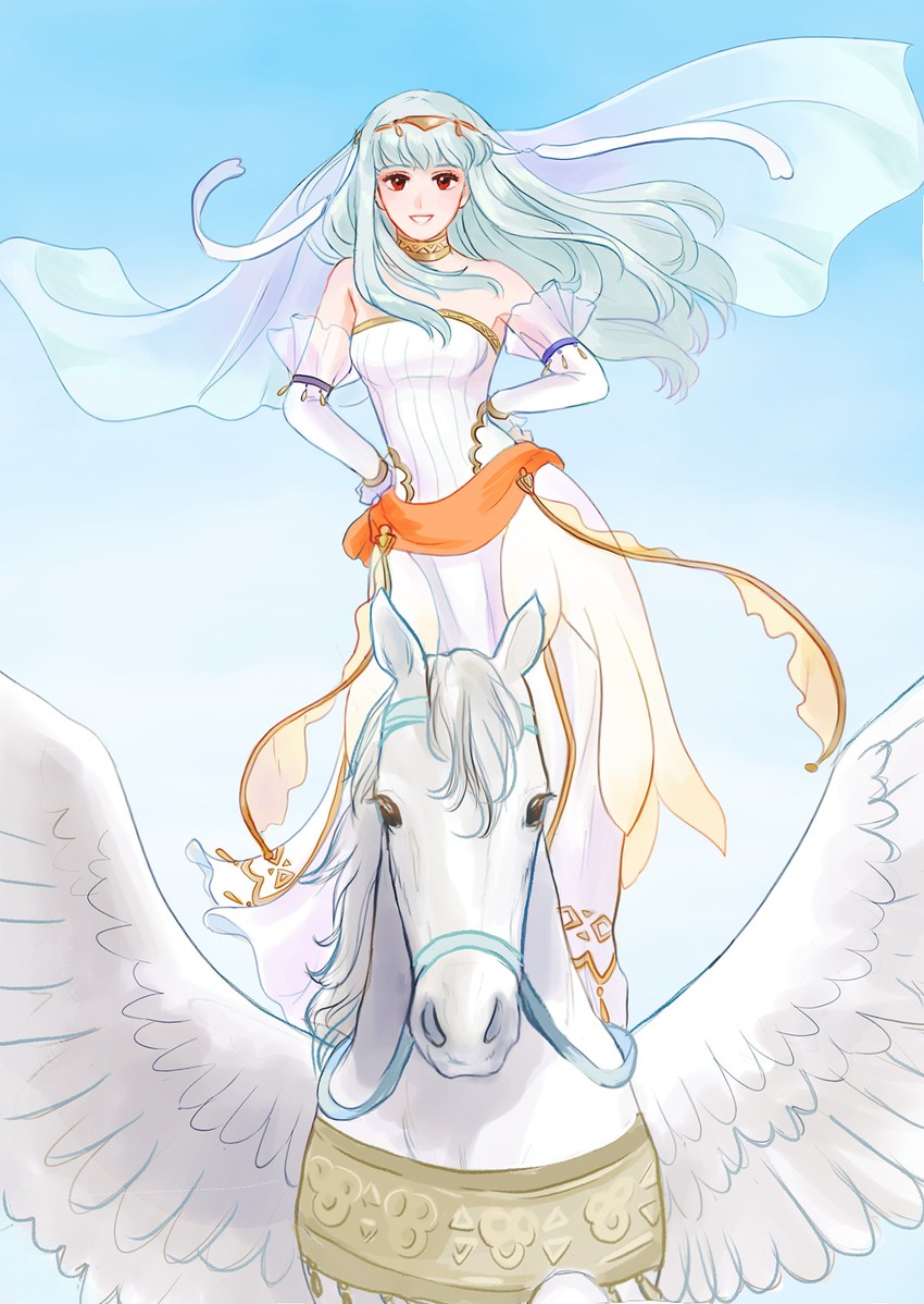 ninian (fire emblem and 2 more) drawn by tamafry