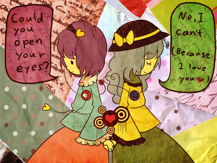 komeiji koishi and komeiji satori (touhou) drawn by culotte_(hosenrock)