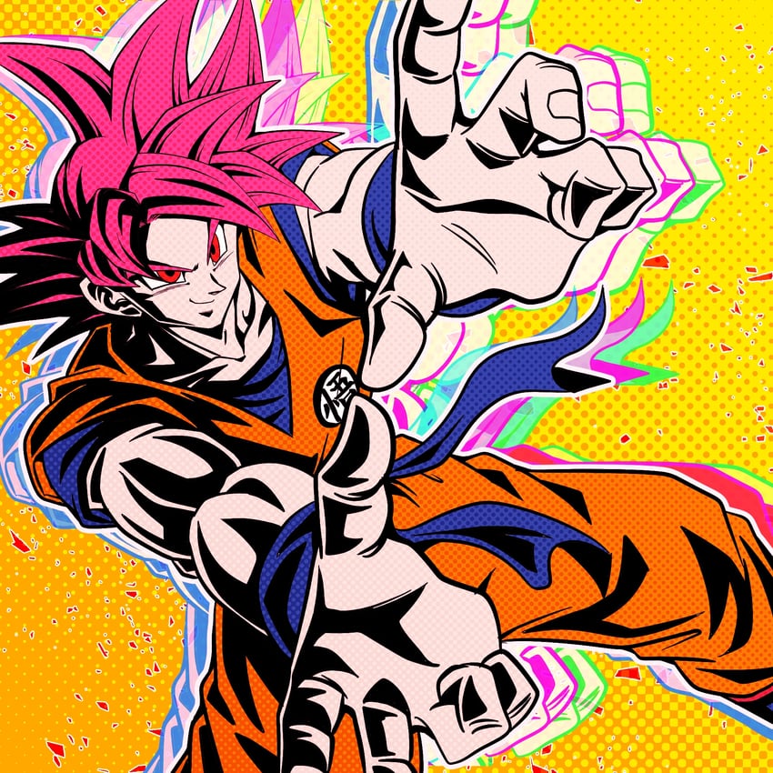 son goku (dragon ball and 1 more) drawn by ushi_(akabec0)