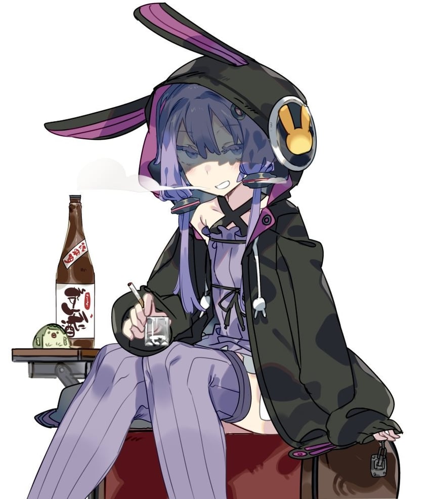 yuzuki yukari (vocaloid and 1 more) drawn by karei