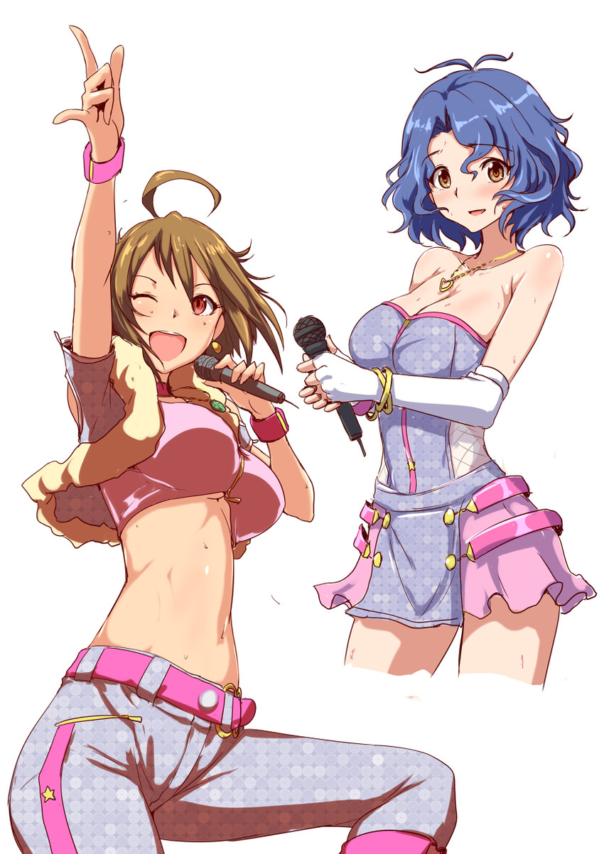 ibuki tsubasa and toyokawa fuka (idolmaster and 1 more) drawn by clearite