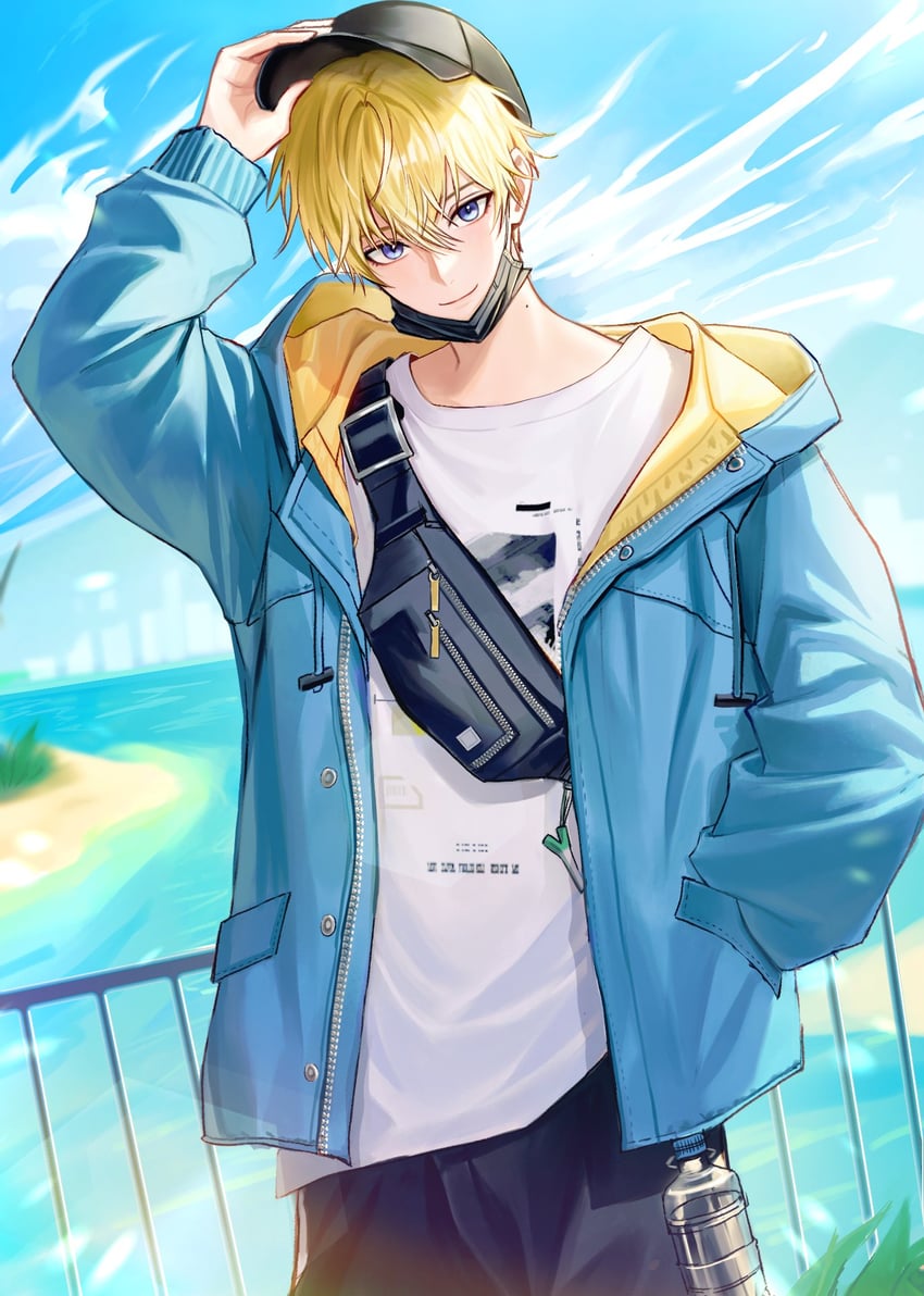 sonny brisko (nijisanji and 1 more) drawn by pponnya