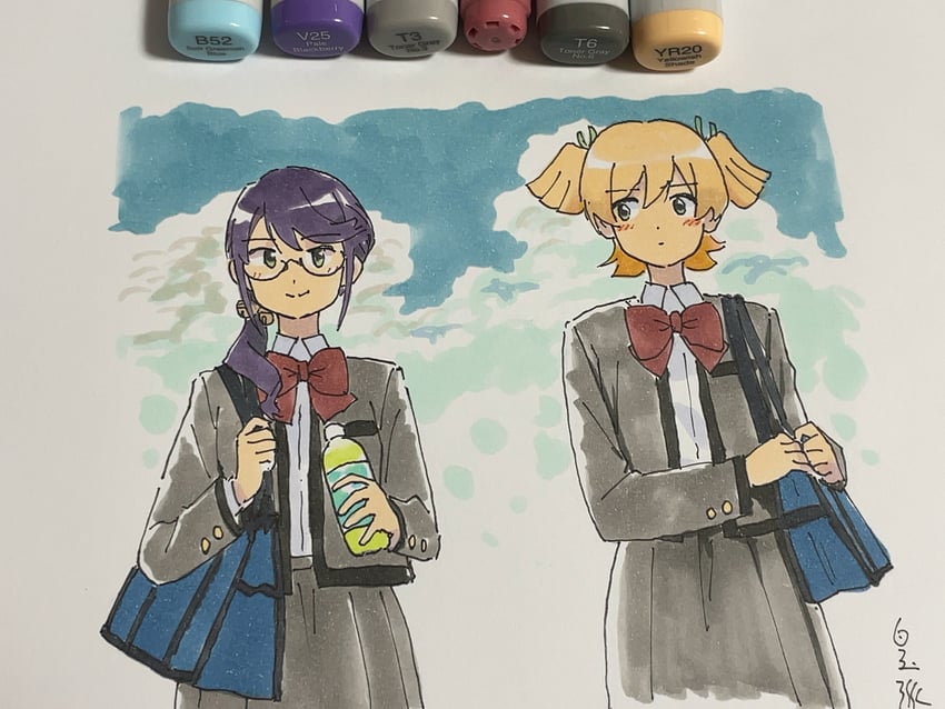 daiba nana and hoshimi junna (shoujo kageki revue starlight) drawn by shiratama_(hockey)