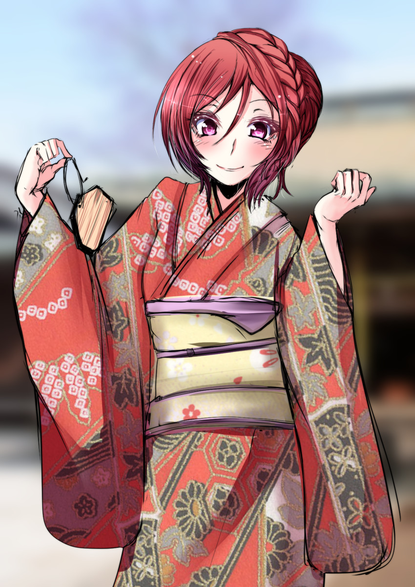 nishikino maki (love live! and 1 more) drawn by makura_cover
