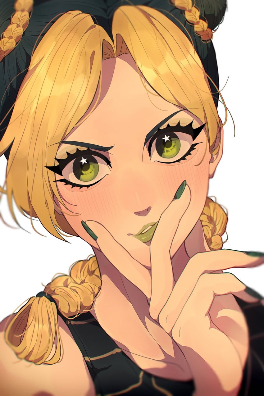 kujo jolyne (jojo no kimyou na bouken and 1 more) drawn by siniy
