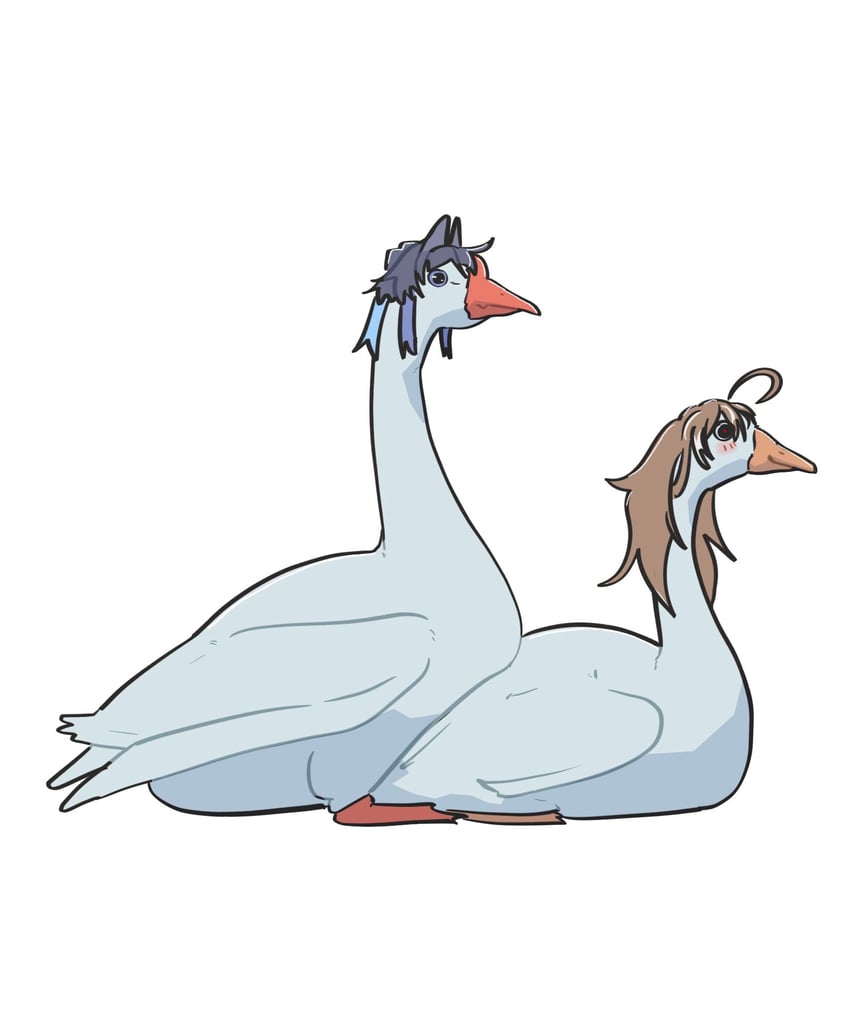 ouro kronii and nanashi mumei (hololive and 1 more) drawn by sheepinsleepin