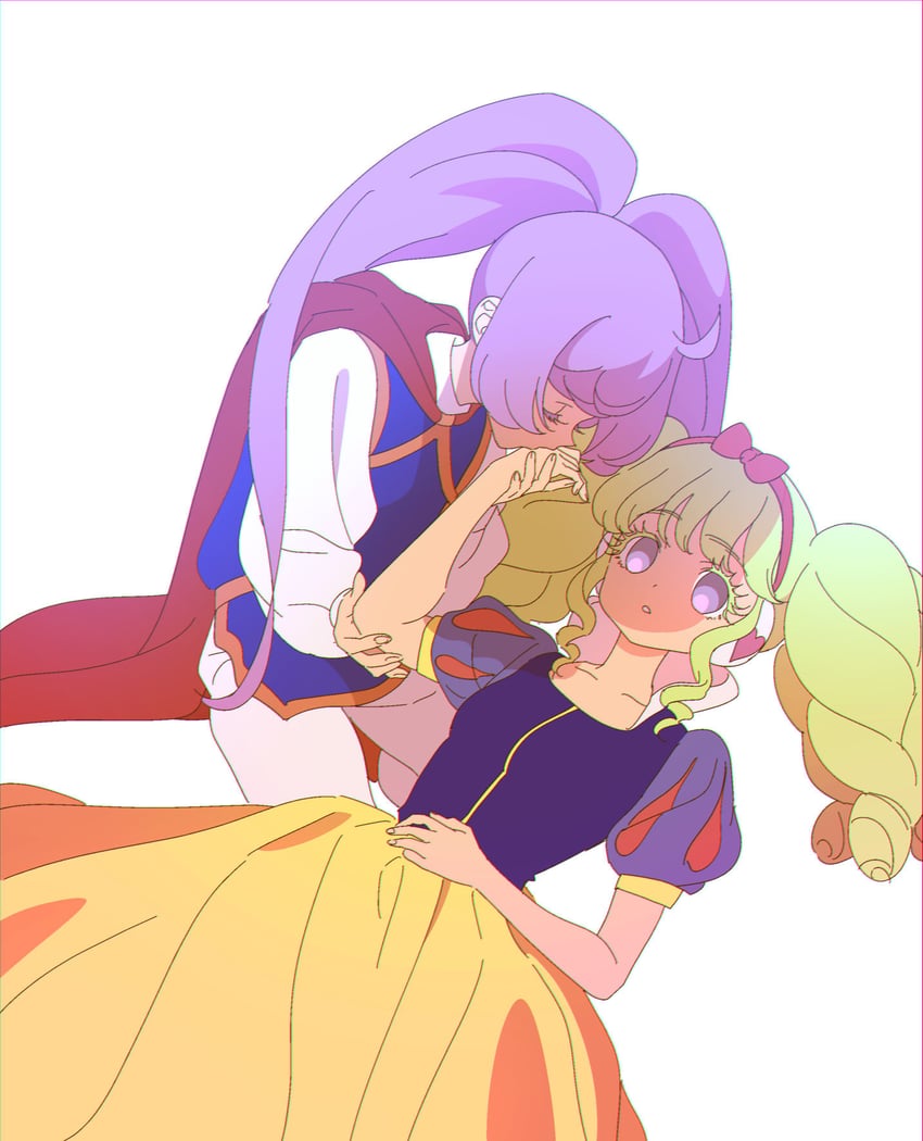 manaka laala, snow white, falulu, and the prince (pretty series and 2 more) drawn by zashima