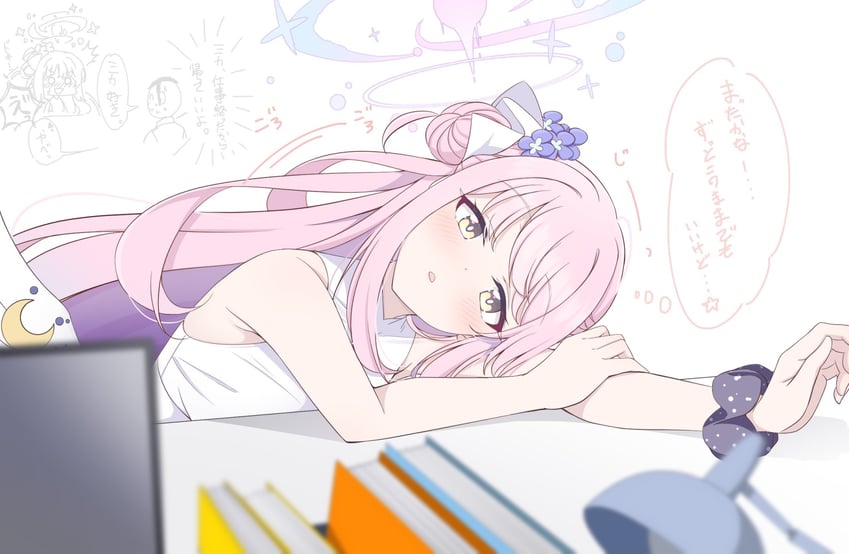sensei, doodle sensei, and mika (blue archive) drawn by hoshino_ouka
